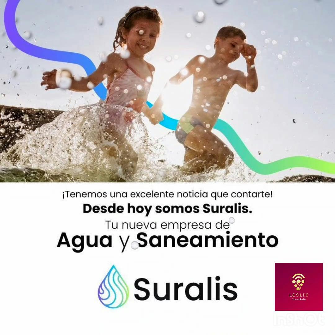 Locución de frase radial para nueva imagen corporativa de Suralis, compañía proveedora de agua en el sur de Chile. Mayo 2023.